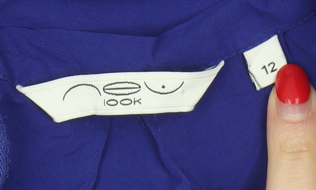 New Look Women's Blue Midi Skirt Size 12