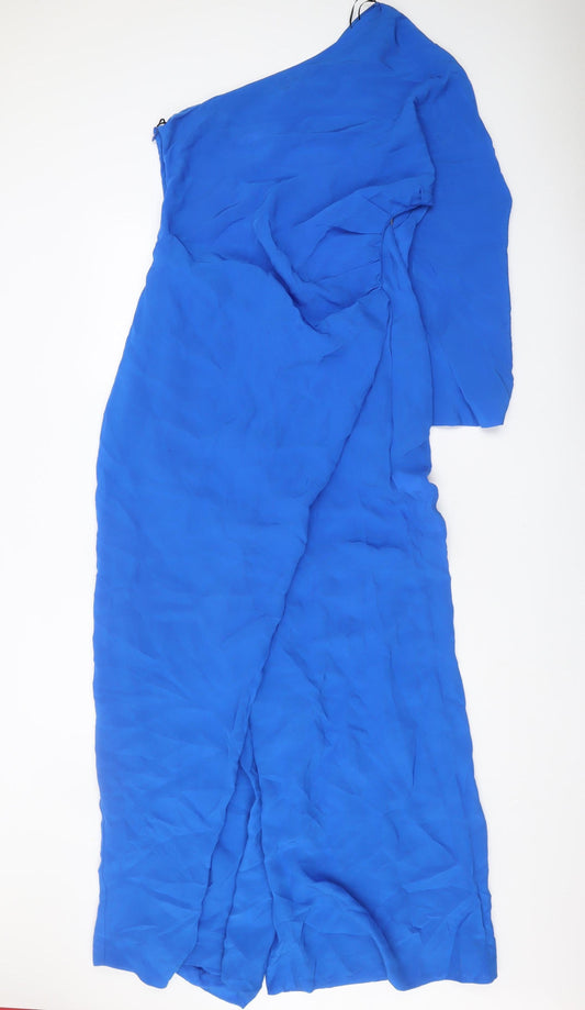 Zara Women's Blue Jumpsuit Size 12 Viscose Summer