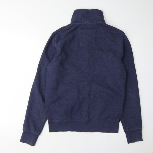 Superdry Men's Blue Full Zip Hoodie, Size S