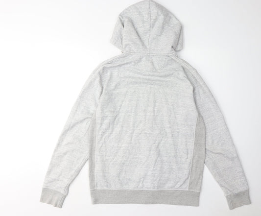 Mens UK Size M JACK & JONES Grey Full Zip Hoodie
