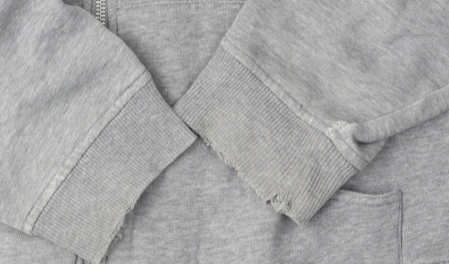 GAP Grey Full Zip Hoodie Medium Unisex with Logo