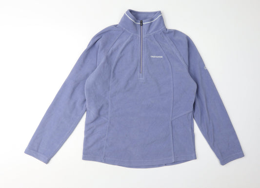 Womens UK Size 10 Craghoppers Blue Henley Sweatshirt