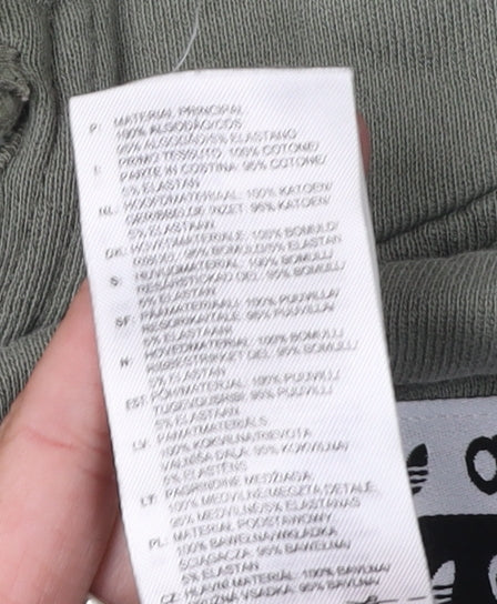 Adidas Women's Green Pullover Hoodie, Size 10