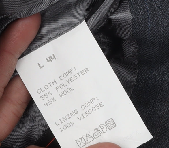 Mens UK Size 44 Wellington Regular Grey Suit Jacket
