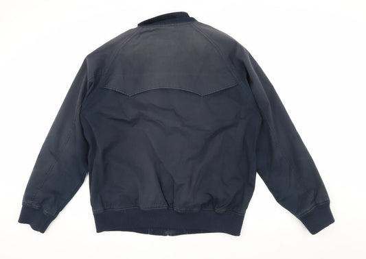 Mens UK Size 2XS Ben Sherman Blue Bomber Jacket