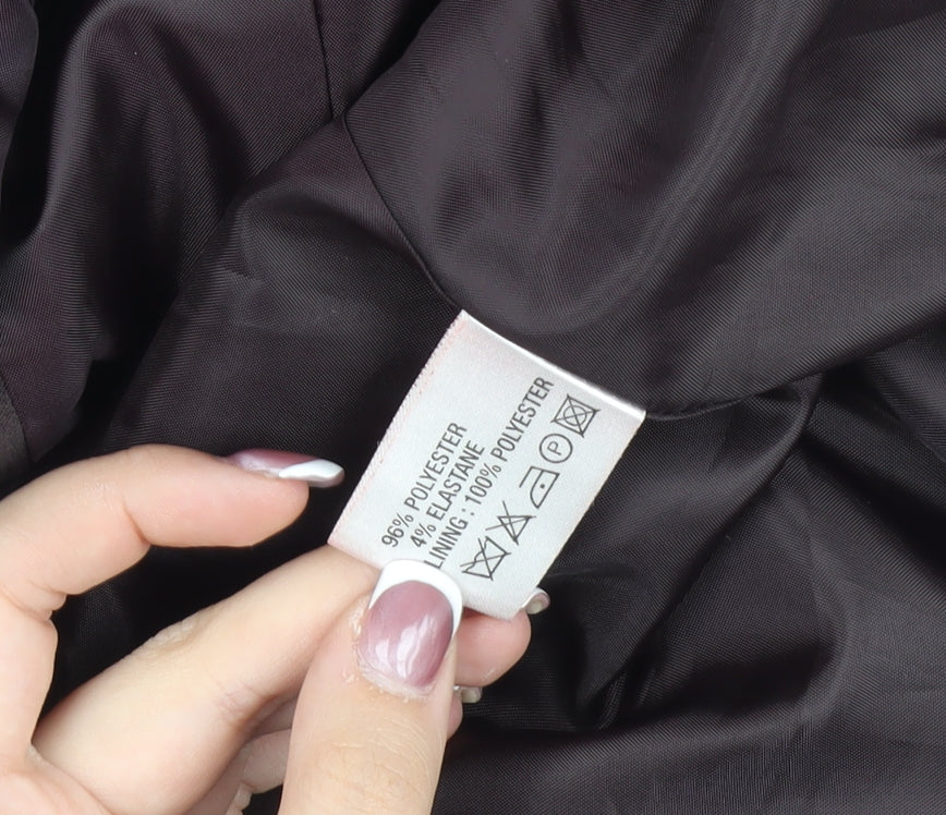 Womens UK Size 18 Reflections Brown Basic Jacket