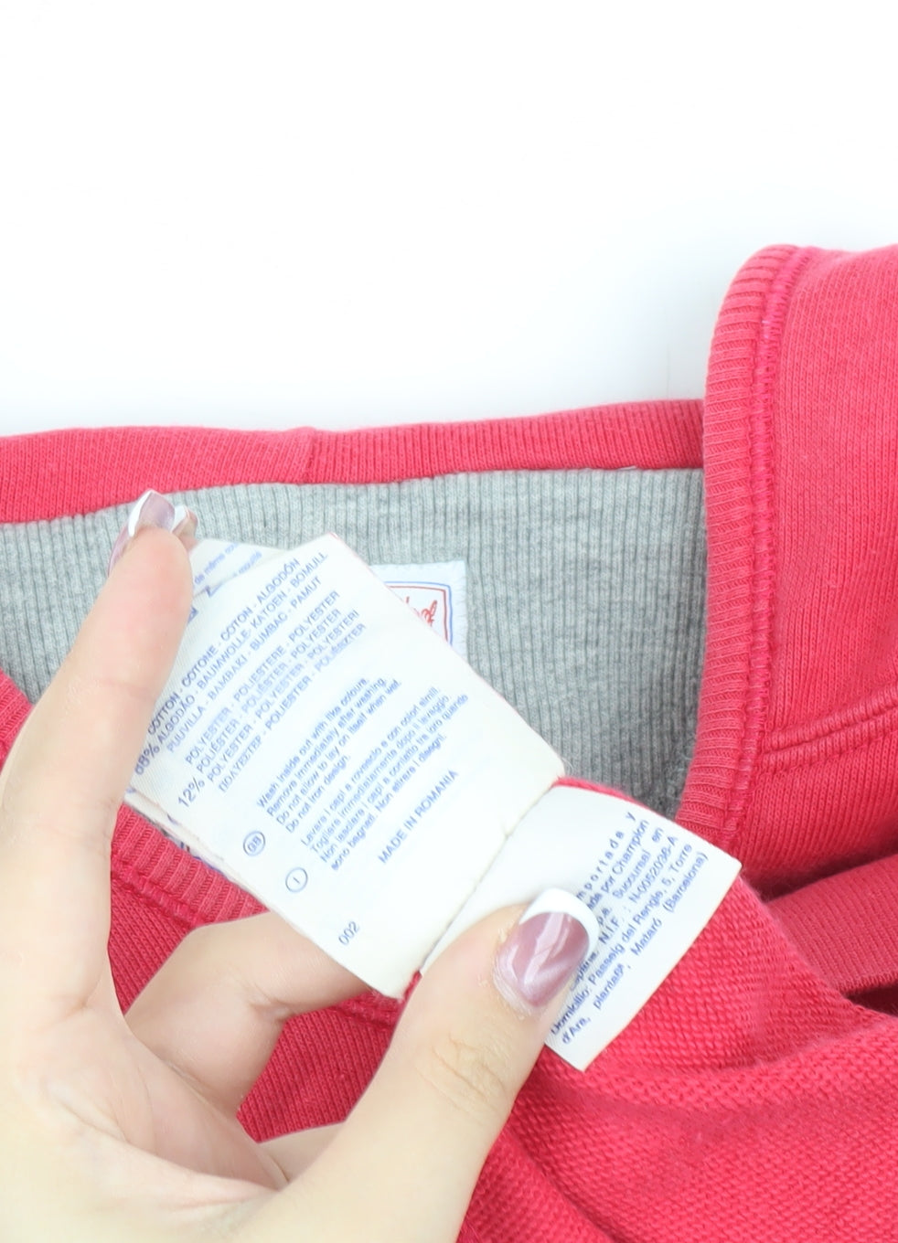 Champion Women's Red Pullover Hoodie M