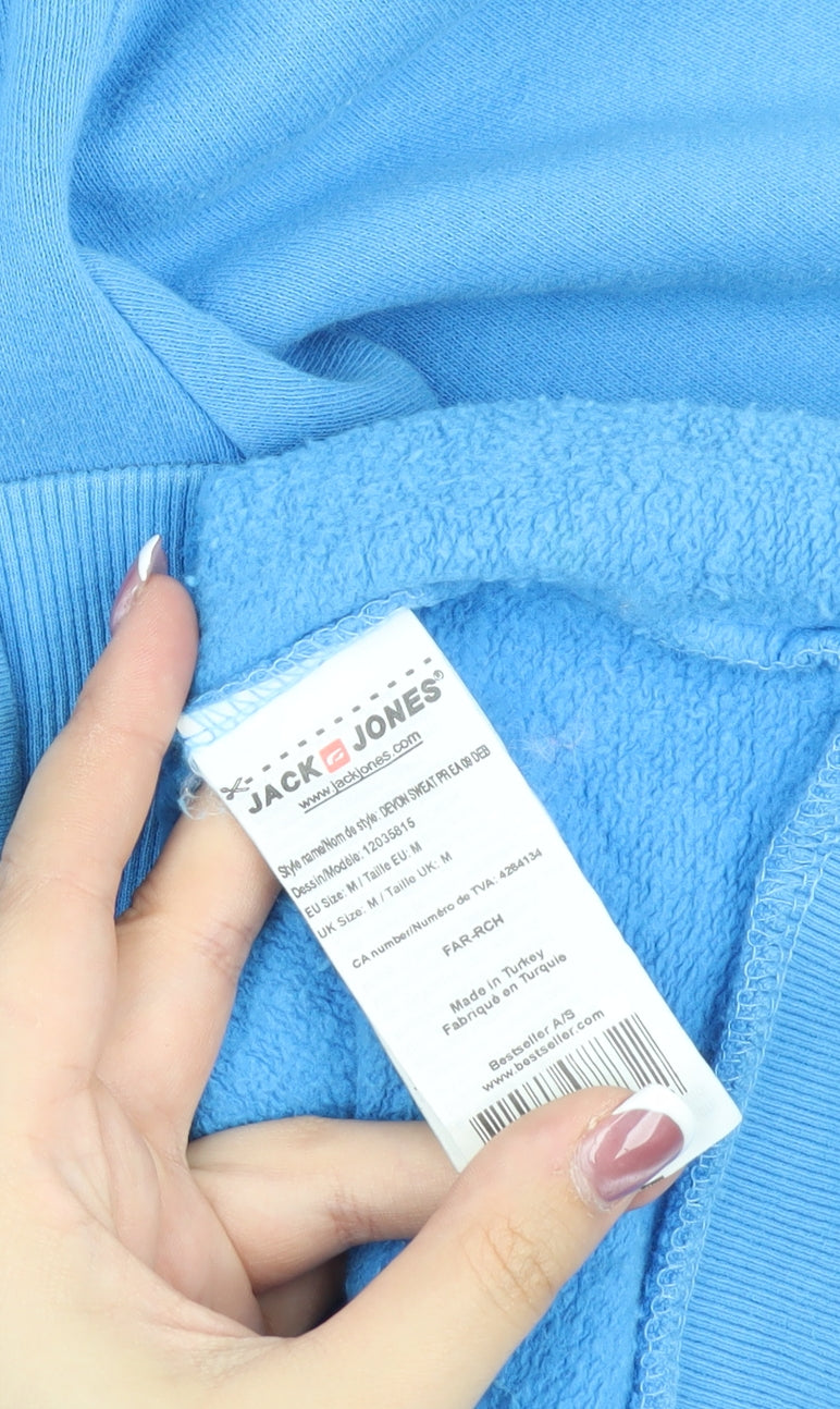 Mens UK Size M JACK & JONES Blue Basic Jacket