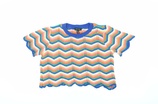 Womens UK Size 14 New Look Multicoloured Pullover Jumper