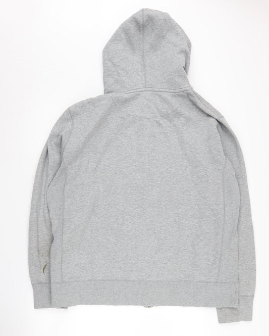 Mens UK Size L Nike Grey Full Zip Hoodie