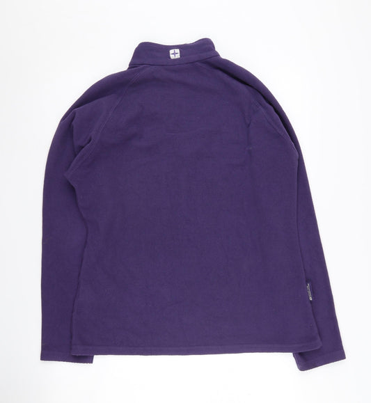 Womens UK Size 14 Mountain Warehouse Purple Henley Sweatshirt