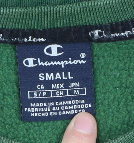 Mens UK Size S Champion Green Pullover Sweatshirt