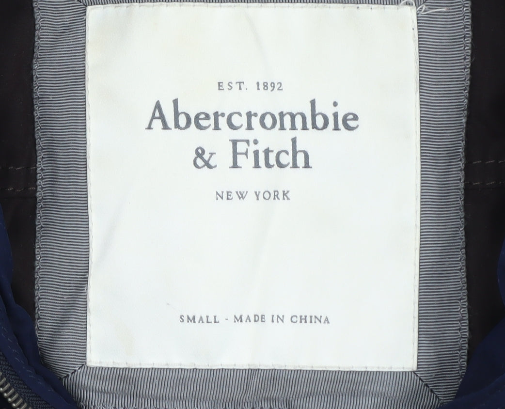 Abercrombie & Fitch Women's Blue Puffer Waistcoat S