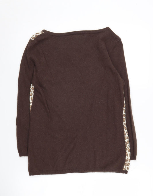 Womens UK Size 14 Laura Ashley Brown Pullover Jumper