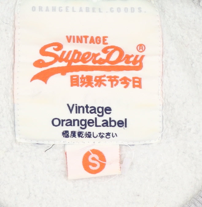 SuperDry Women’s Grey Pullover Sweatshirt - Small