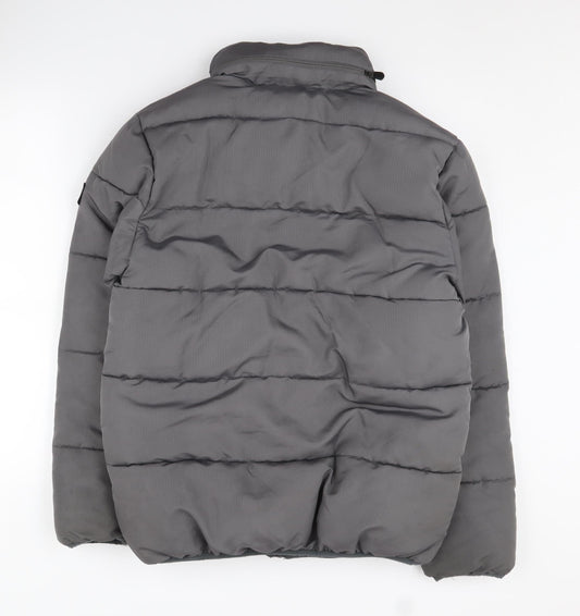 Mens UK Size S Everlast Grey Puffer Jacket