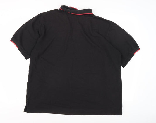 Umbro Men's XL Black Polo Shirt, Cotton Blend Casual Wear