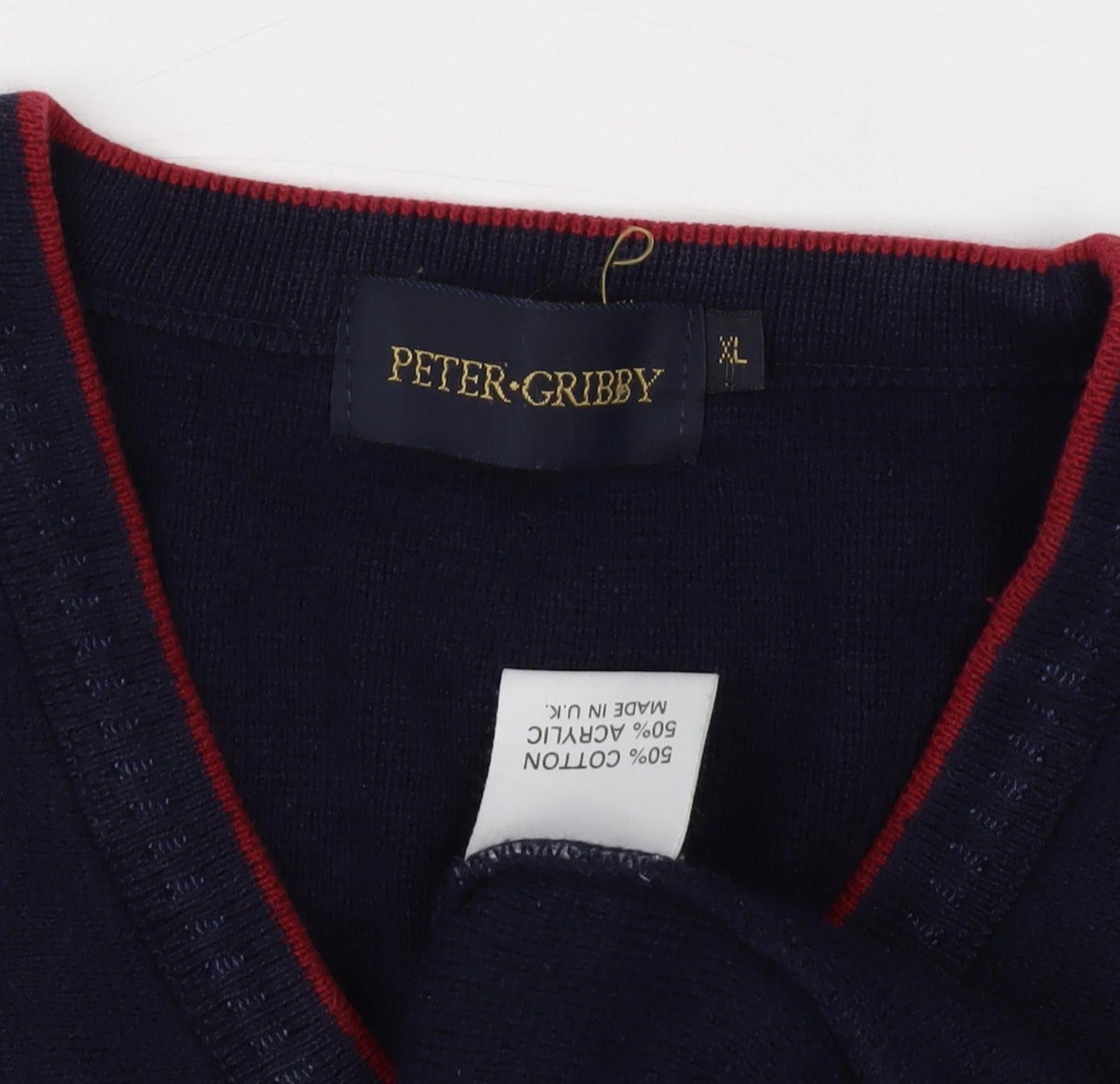 Peter Gribby Men's XL Blue Pullover Jumper