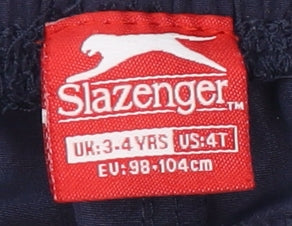 Slazenger Boys' Blue Athletic Shorts 3-4 Years - Ideal for School & Play