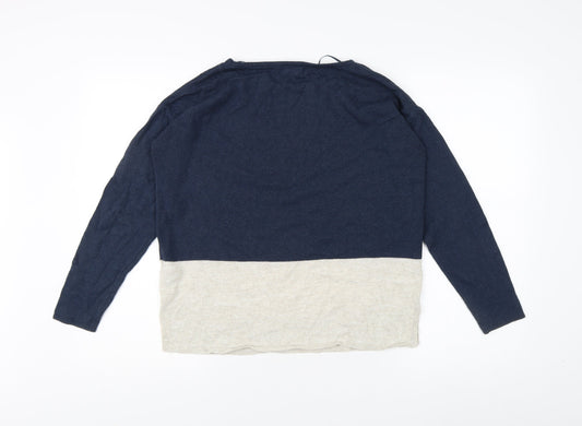 Fat Face Women's Blue Jumper, Size 8, Long Sleeve