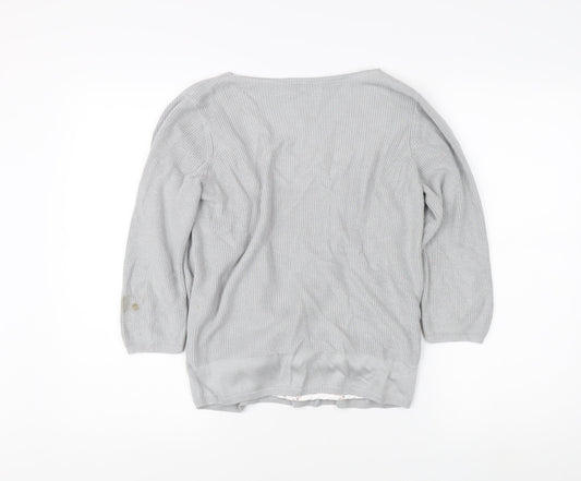 Marks and Spencer Women’s Grey Wrap Jumper Size 12