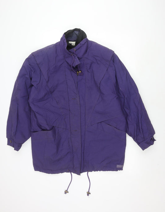 Womens UK Size M DASH Purple Windbreaker Coat
