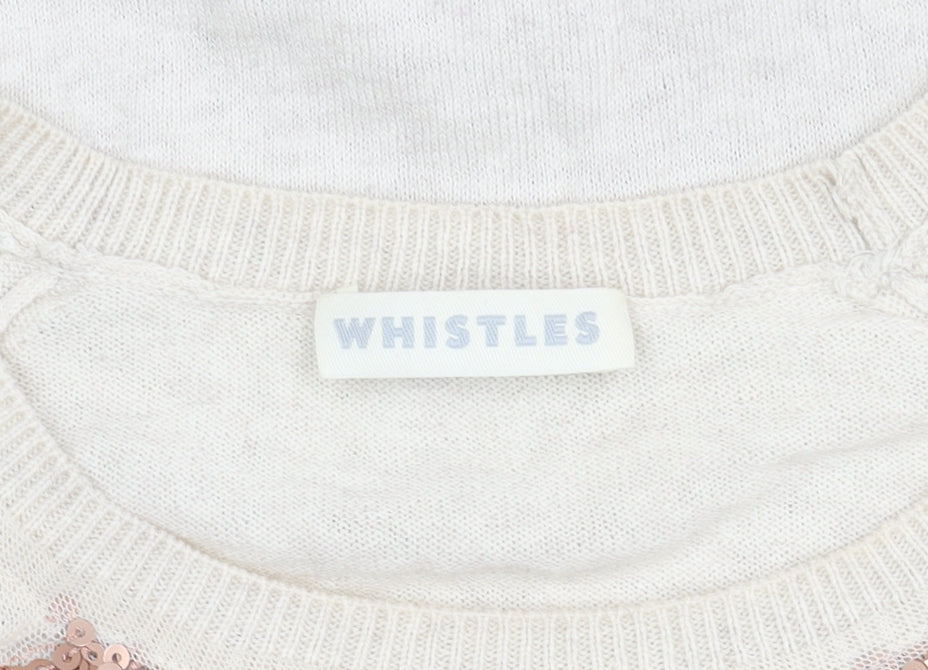 Womens UK Size 6 Whistles Ivory Pullover Jumper