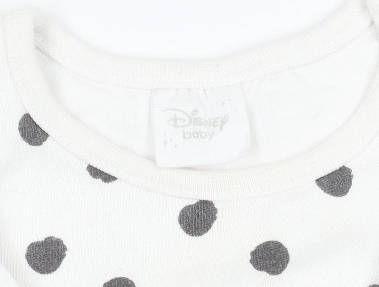 Additional view of Disney unisex baby polka dot mickey minnie babygrow 3-6 months
