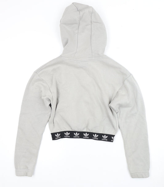 Adidas Women's Grey XS Pullover Hoodie Lightweight