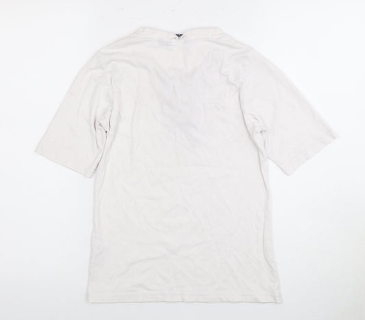 Womens UK Size 10 Isle White Basic T-Shirt