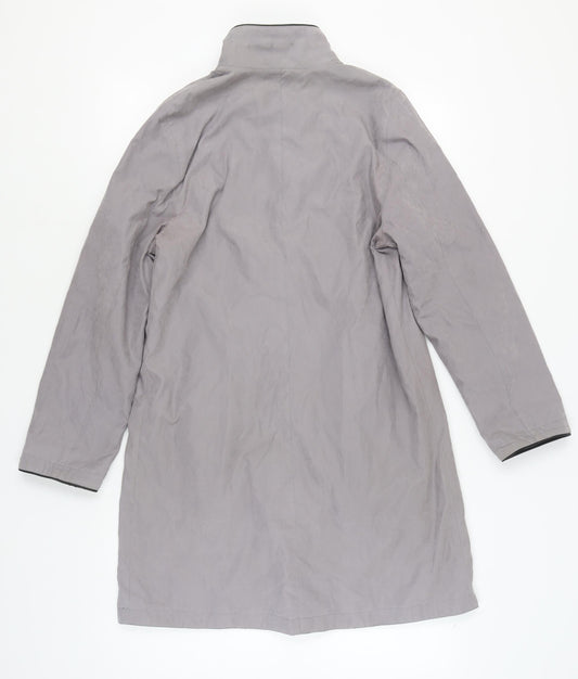 Womens UK Size 10 Debenhams Grey Overcoat