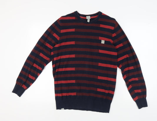 Mens UK Size M Bench Red Pullover Jumper