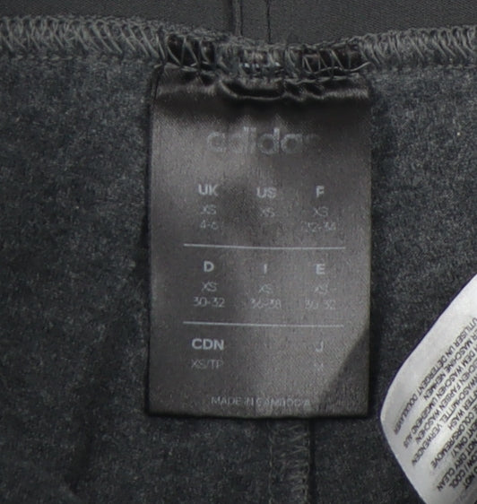 Adidas Women's Grey Track Pants XS Side Stripe