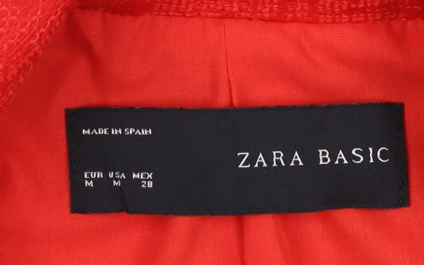 Zara Basic Women's Red Slim Fit Blazer M