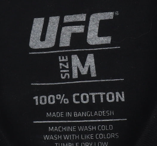 Mens UK Size M UFC Black T-Shirt