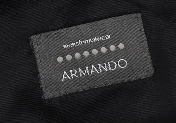 Armando Men's Black Blazer 44 Jacket Formal Wear