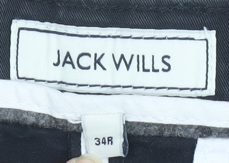 Jack Wills Men's Black Chino Trousers 34