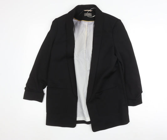 Womens UK Size 8 Oasis Regular Black Blazer