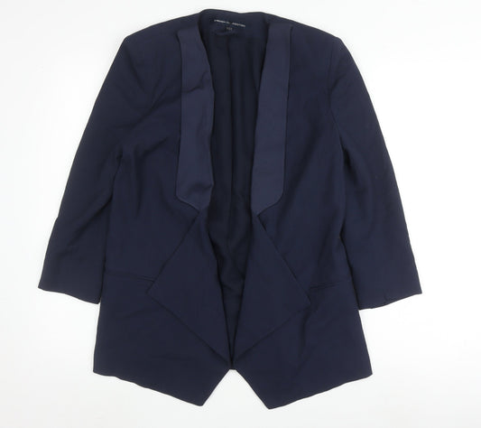 Additional front view of French Connection Women's Blue Blazer, size 12