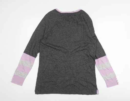 Womens UK Size 10 Laura Ashley Multicoloured Pullover Jumper