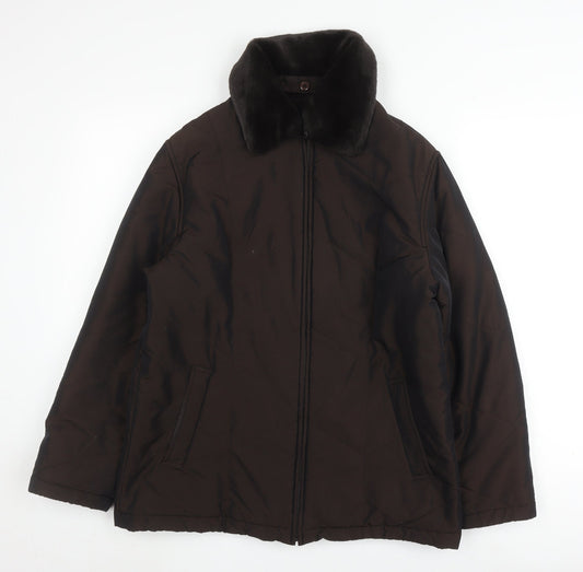 Womens UK Size 8 Alexon Brown Overcoat