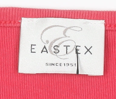 Womens UK Size 10 Eastex Red Basic T-Shirt