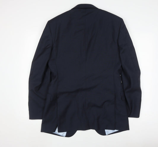 Mens UK Size 39 T.M.Lewin Regular Blue Suit Jacket