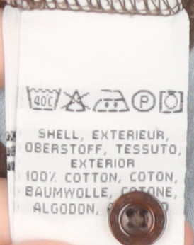 O'Neill Men's Brown Striped Polo Shirt Size S