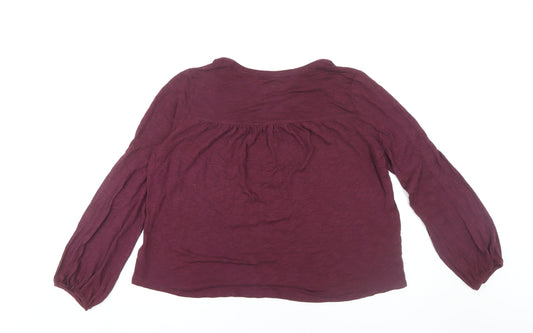 Womens UK Size M Gap Red Tunic Blouse
