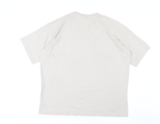 Womens UK Size M Monki Beige Basic T-Shirt