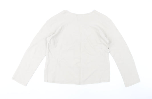 Womens UK Size L Uniqlo Beige Pullover Jumper