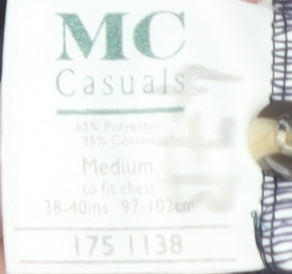 MC Casuals Men's Striped Polo, Medium Multicoloured