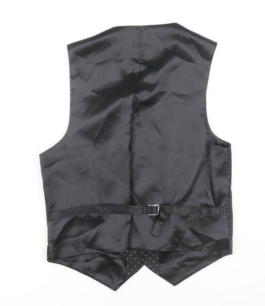 1860 Menswear Grey Waistcoat, Medium, Men's Formal