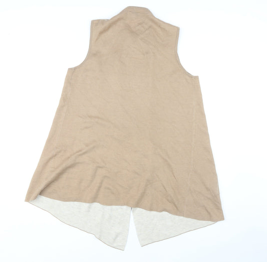 Womens UK Size M Monsoon Beige Vest Jumper